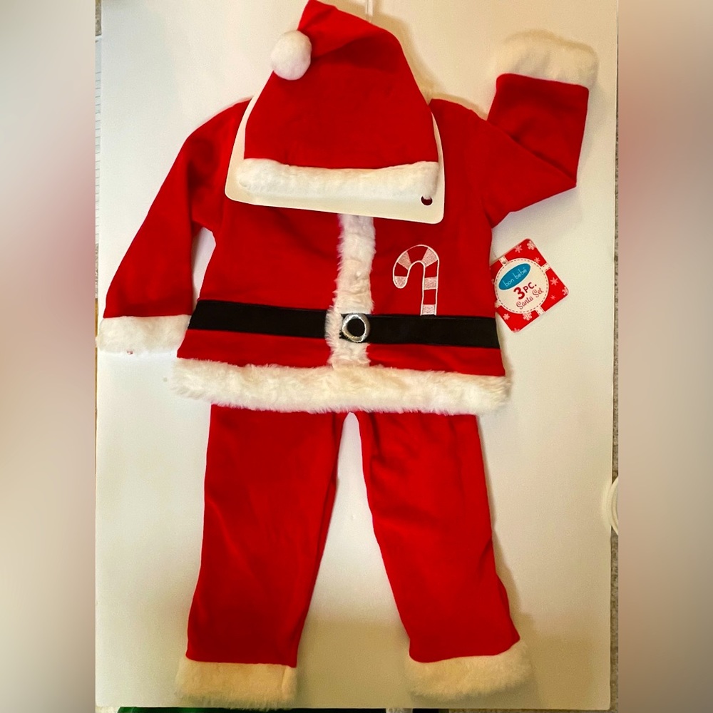 NWT Bon Bebe 3PC Santa Set 18 Month Infant